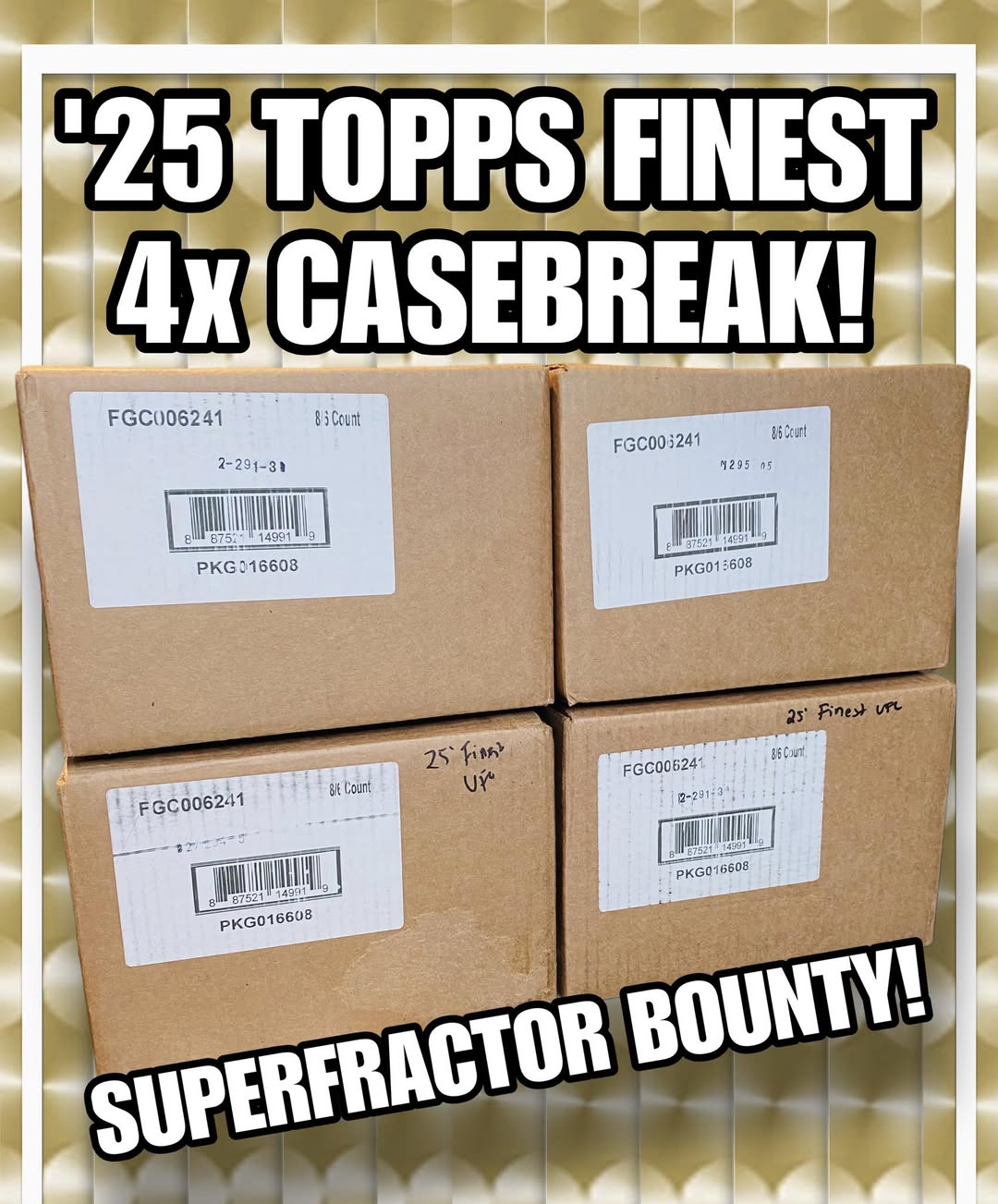 #1209 - 4x TOPPS FINEST CASES!